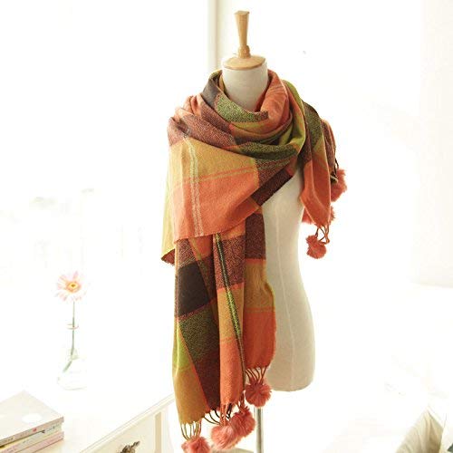 FLYRCX Autumn winter warm warm comfortable and breathable long scarves multipurpose shawl 200cmx77cm