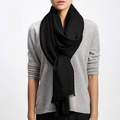 FLYRCX 80 high-end pure wool scarf ladies winter and winter European style warm shawl 220cmx70cm