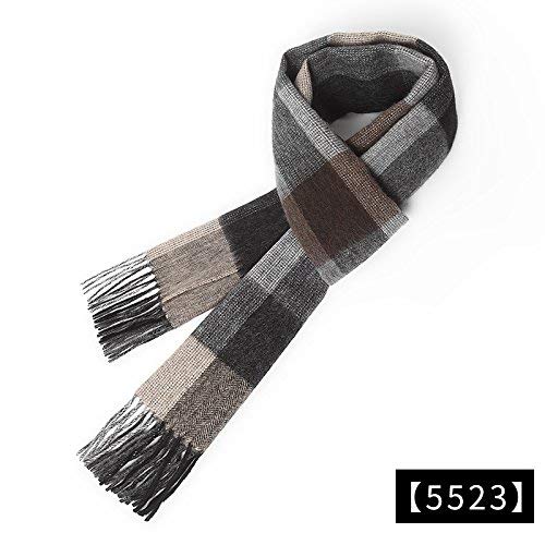 FLYRCX men and women plaid scarf autumn winter thickening warm wool scarf 180cmx30cm