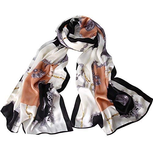 FLYRCX Women's spring and autumn season printing rectangular warm sun shawl multipurpose scarf 166cmx52cm