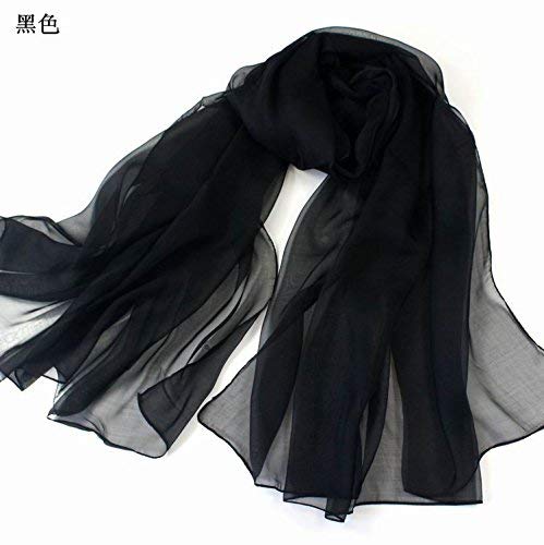 FLYRCX Lady soft comfortable silk scarf long lightweight lady sunscreen shawl 200cmx140cm