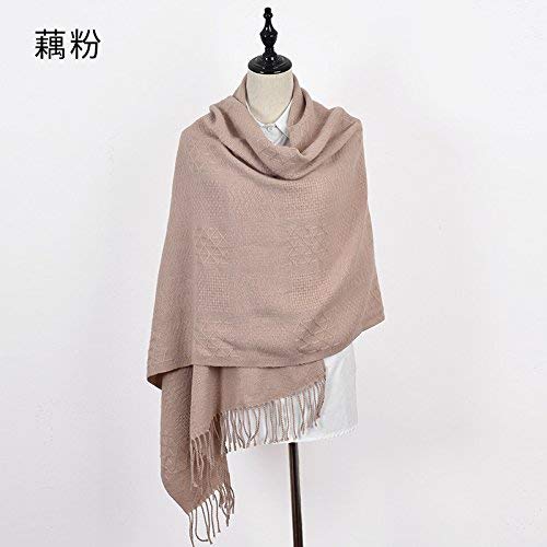 FLYRCX Women in autumn and winter cashmere thickening warm shawl scarf double-sided 180cmx70cm