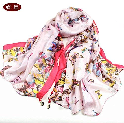 FLYRCX Women's natural mulberry silk scarf multi - purpose soft and comfortable Scarf Shawl 180cmx110cm