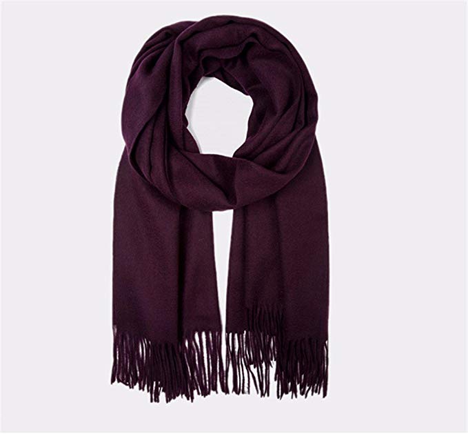 DIDIDD Scarf-european fashion simple wool scarf lady autumn winter thickening warm shawl