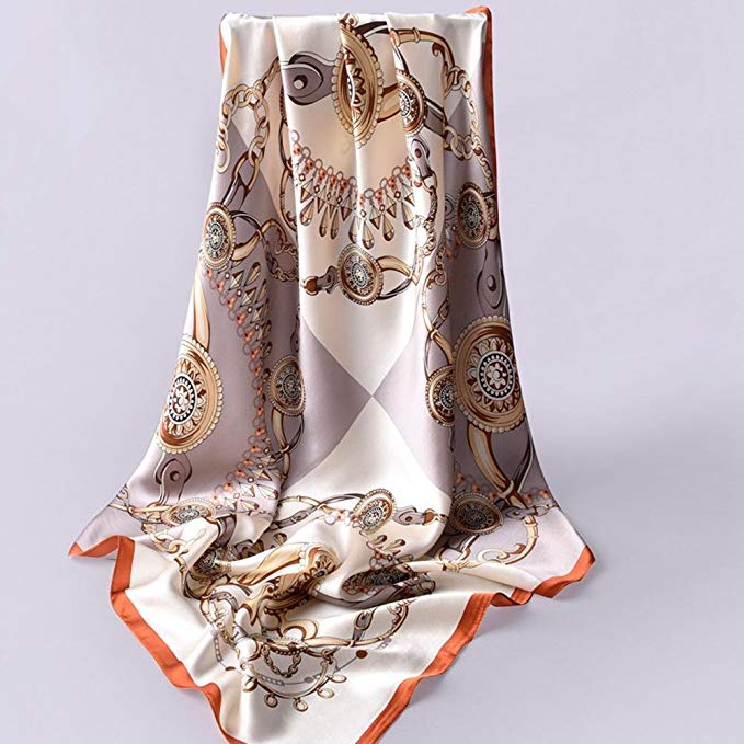 XUEXIN Women's silk scarves Silk spring fall winter fashion neckerchief , F