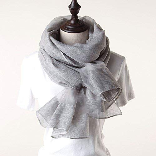 FLYRCX Spring and summer sunscreen shawl ladies soft and comfortable scarf silk scarf 190cmx90cm