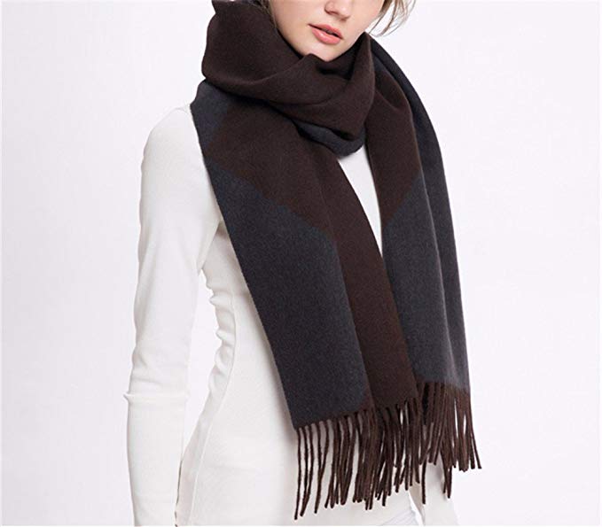 FLYRCX Office air conditioning woolen shawls winter ladies warm scarves 200cmx52cm